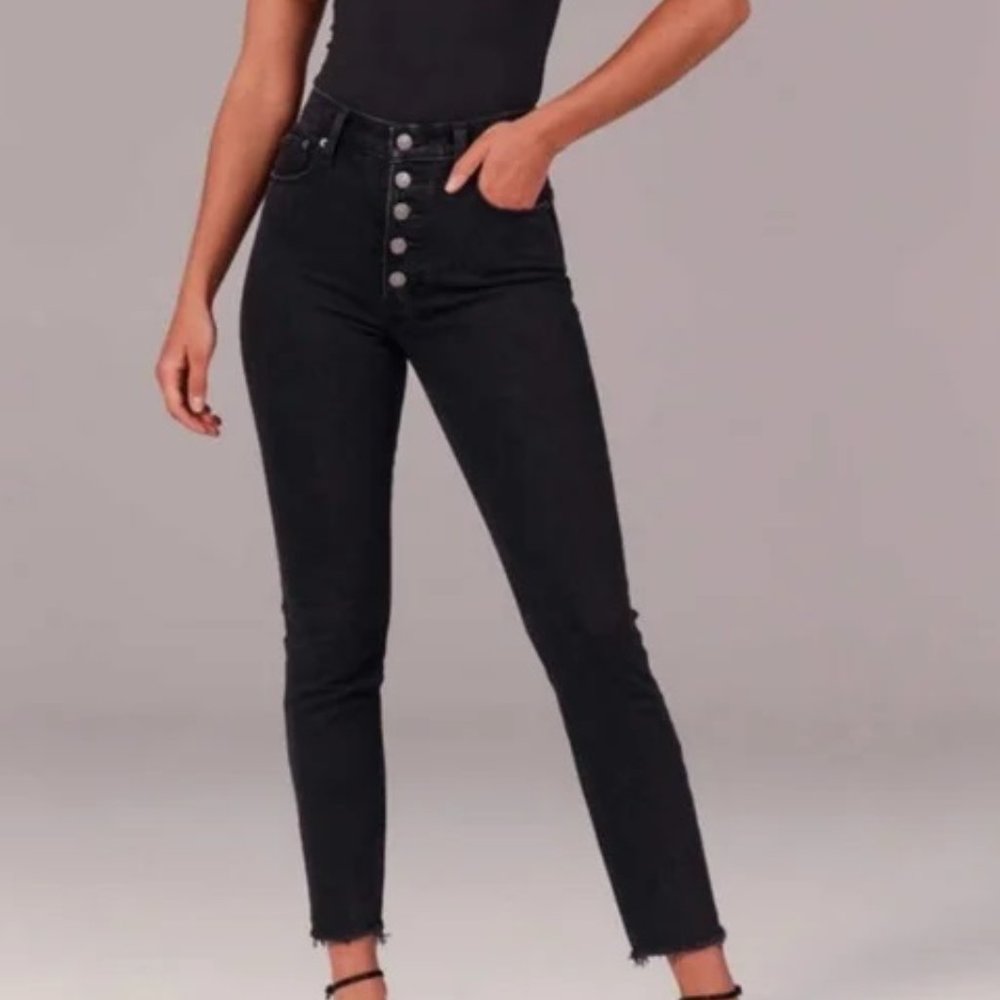 Abercrombie & Fitch ~ The Skinny High Rise Button Fly Jeans